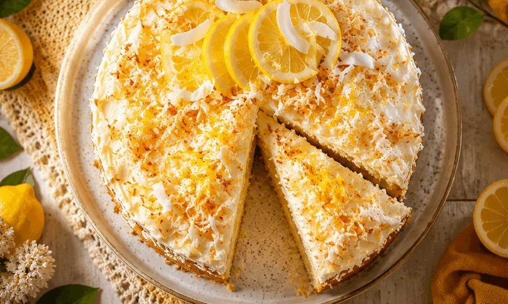 Zitronen-Kokos-Traum: Ein Kuchen