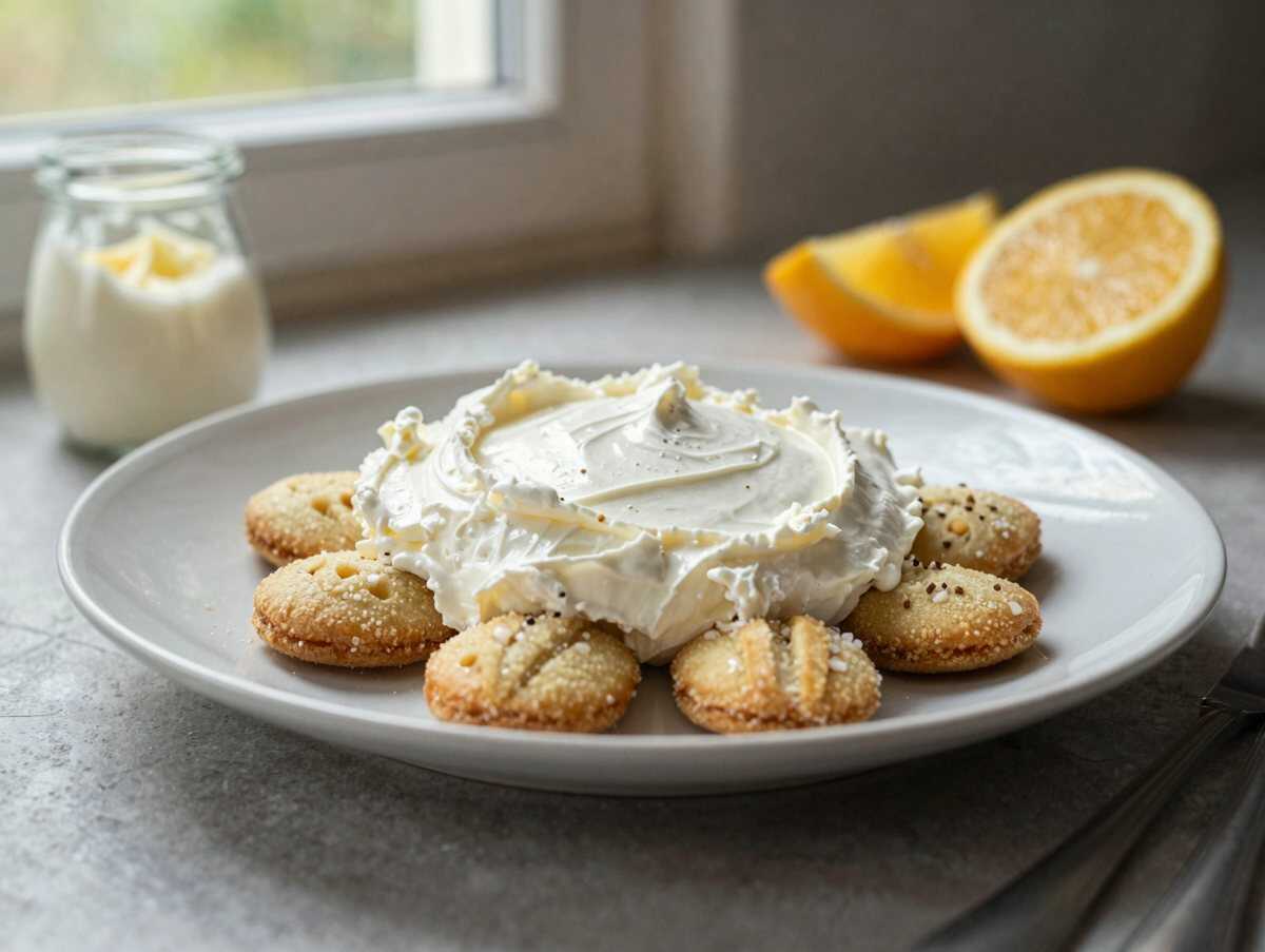 Zitroneschnitten mit 450g Mascarpone in 30 Minuten zubereitet – während der Zubereitung