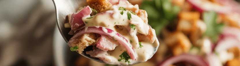 Zwiebelsalat – Der knackige Durstlöscher für Grill & Braten! – so sieht es fertig aus