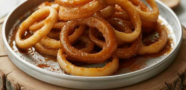 Zwiebelspalten mit Paprika-Gewürz