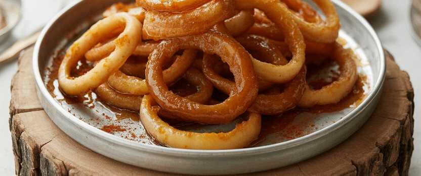 Zwiebelspalten mit Paprika-Gewürz