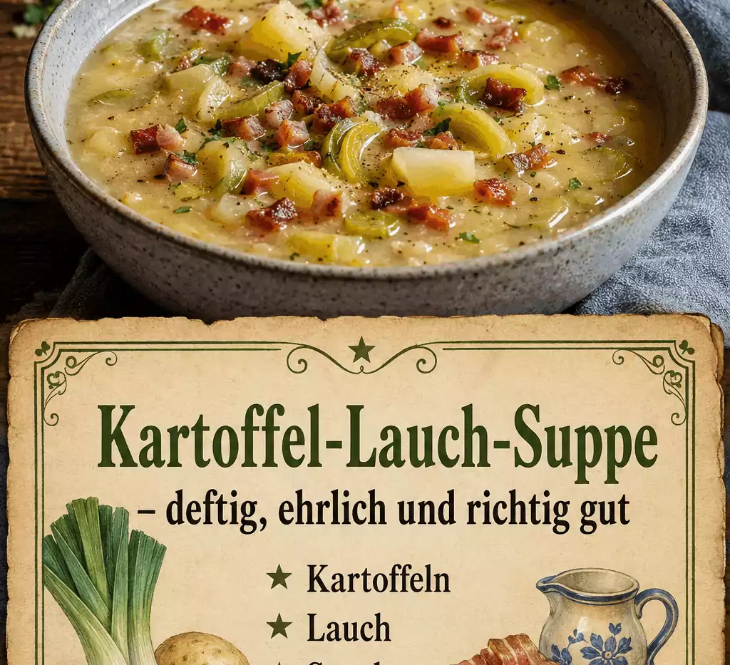 Kartoffel-Lauch-Suppe – deftig, ehrlich und richtig gut