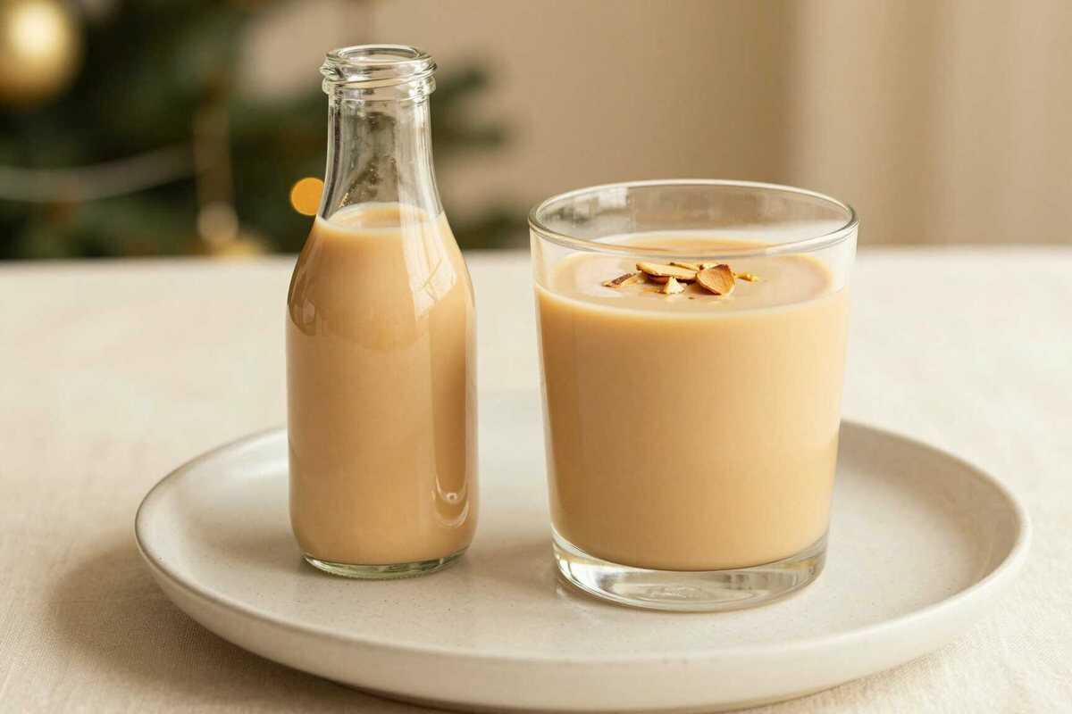 Amaretto-Sahne-Likör: 4 Zutaten und in 10 Minuten fertig!
