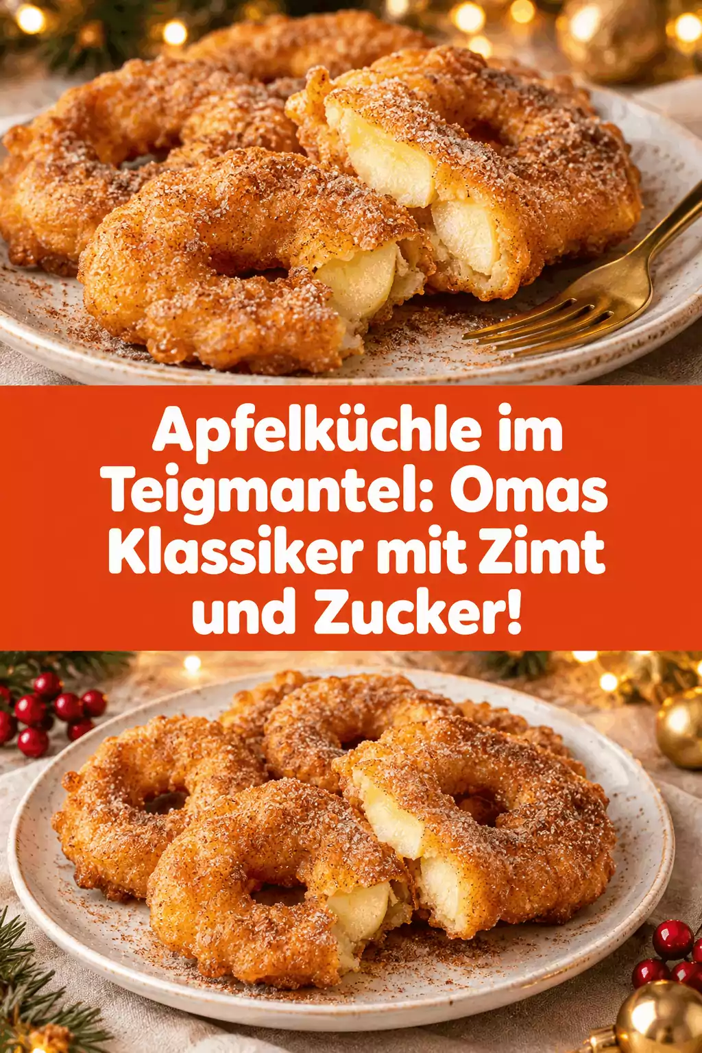 Apfelküchle im Teigmantel: Omas Klassiker mit Zimt und Zucker!