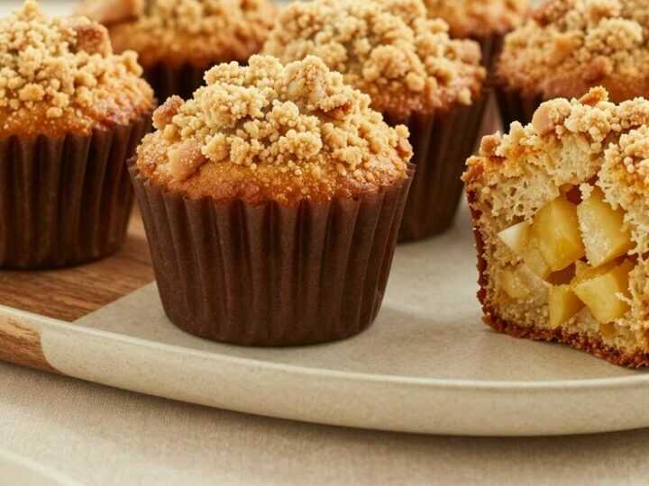 Apfelmuffins mit Zimt-Streuseln: Saftig und in 25 Minuten fertig!