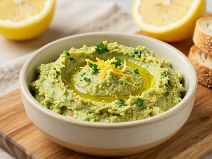 Avocado-Aufstrich mit Zitrone: 300 g, bleibt zwei Tage grün!