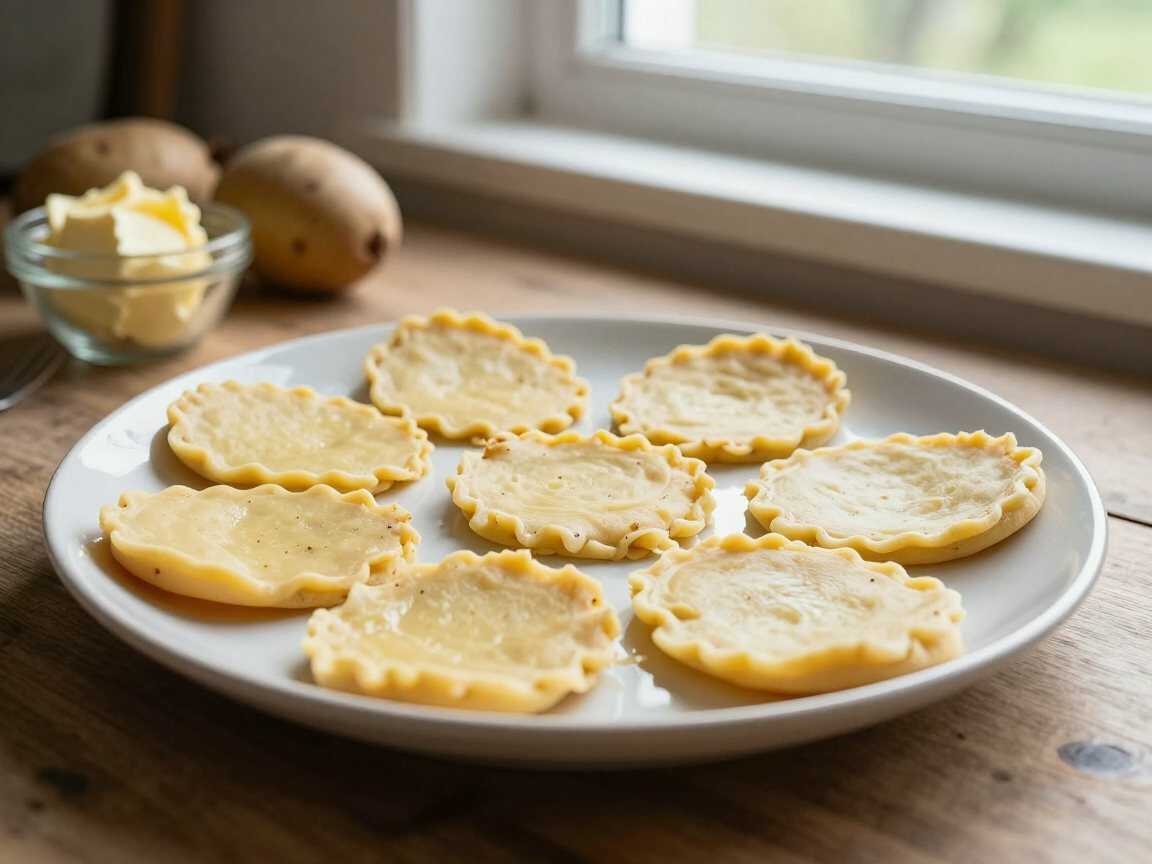 Berner Rösti-Taler aus Kartoffeln: außen knusprig, innen weich – während der Zubereitung