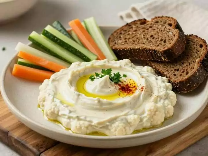 Blumenkohl-Hummus ohne Kichererbsen: 400 g, leichter als das Original!