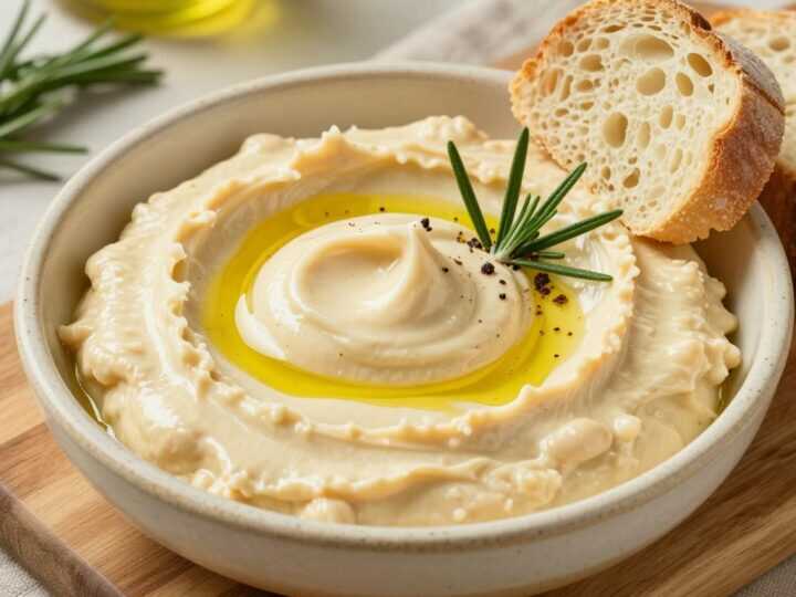 Bohnen-Aufstrich mit Rosmarin: 400 g weiße Bohnen, cremig püriert!