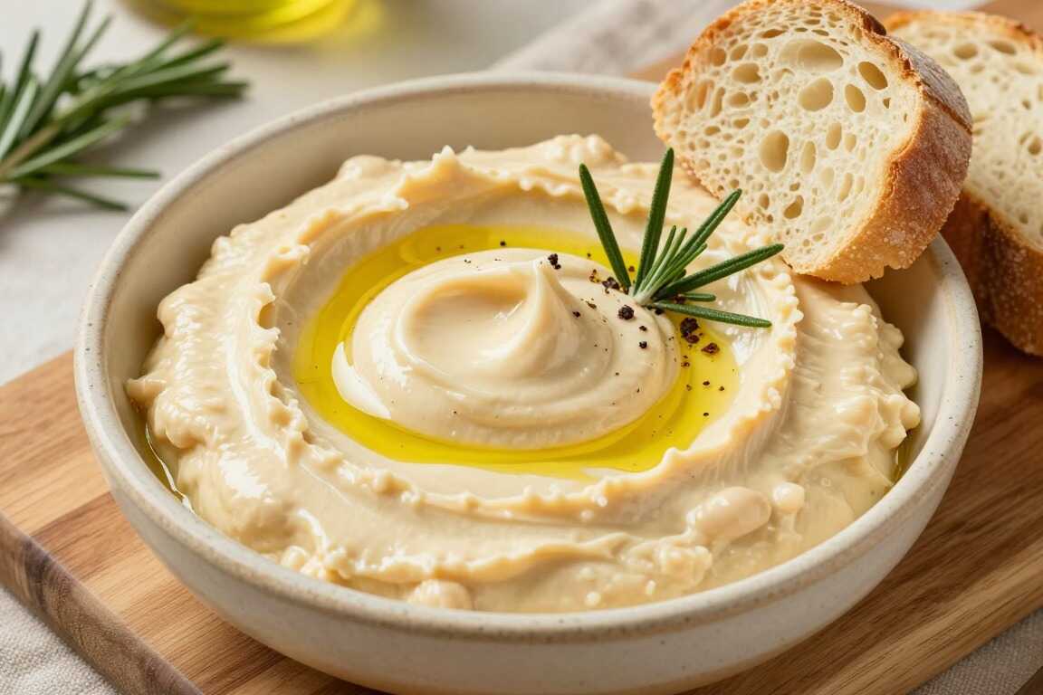 Bohnen-Aufstrich mit Rosmarin: 400 g weiße Bohnen, cremig püriert!