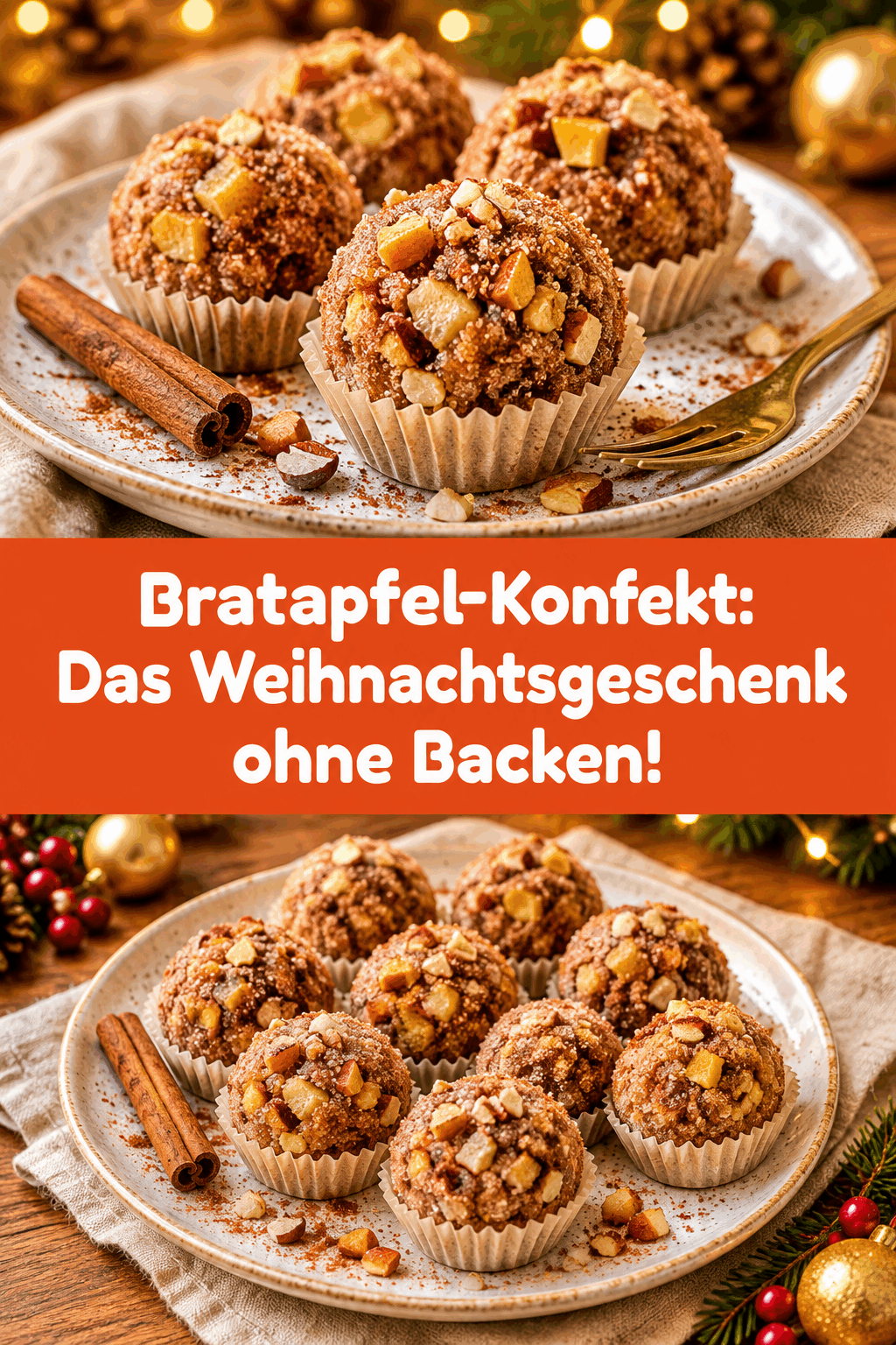 Bratapfel-Konfekt: Das Weihnachtsgeschenk ohne Backen!