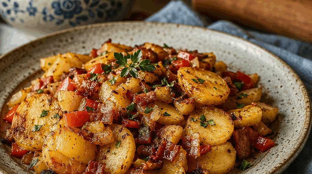 Bratkartoffel-Reste-Pfanne im Airfryer: einmal probiert, immer wieder gemacht