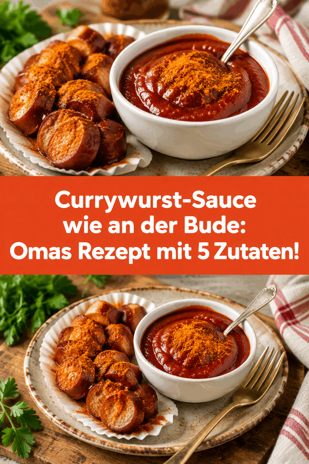 Currywurst-Sauce wie an der Bude: Omas Rezept mit 5 Zutaten!