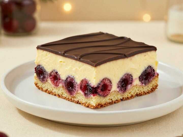 Donauwelle vom Blech: Omas Original mit Kirschen und Buttercreme!