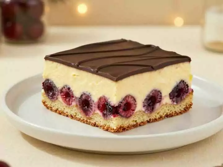 Donauwelle vom Blech: Omas Original mit Kirschen und Buttercreme!
