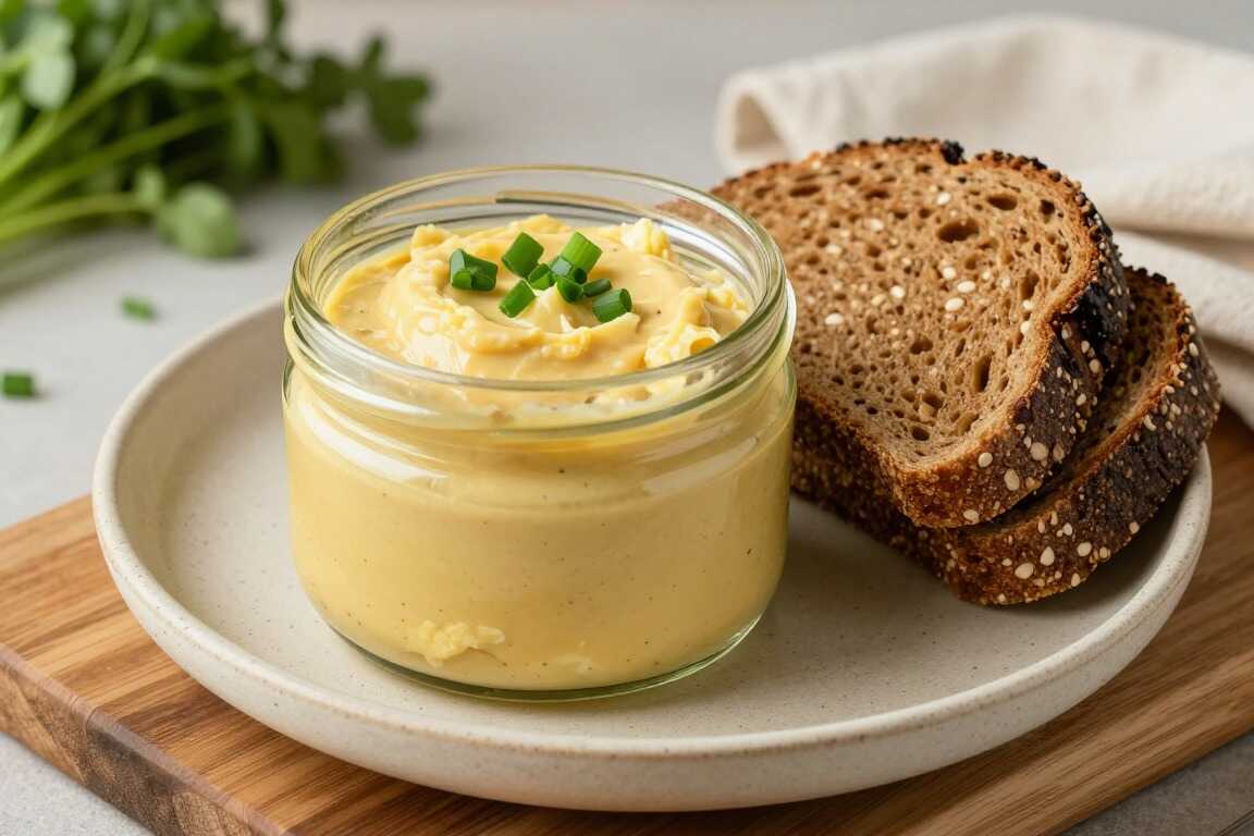 Ei-Senf-Aufstrich für Vollkornbrot: 300 g, herzhaft und sättigend!
