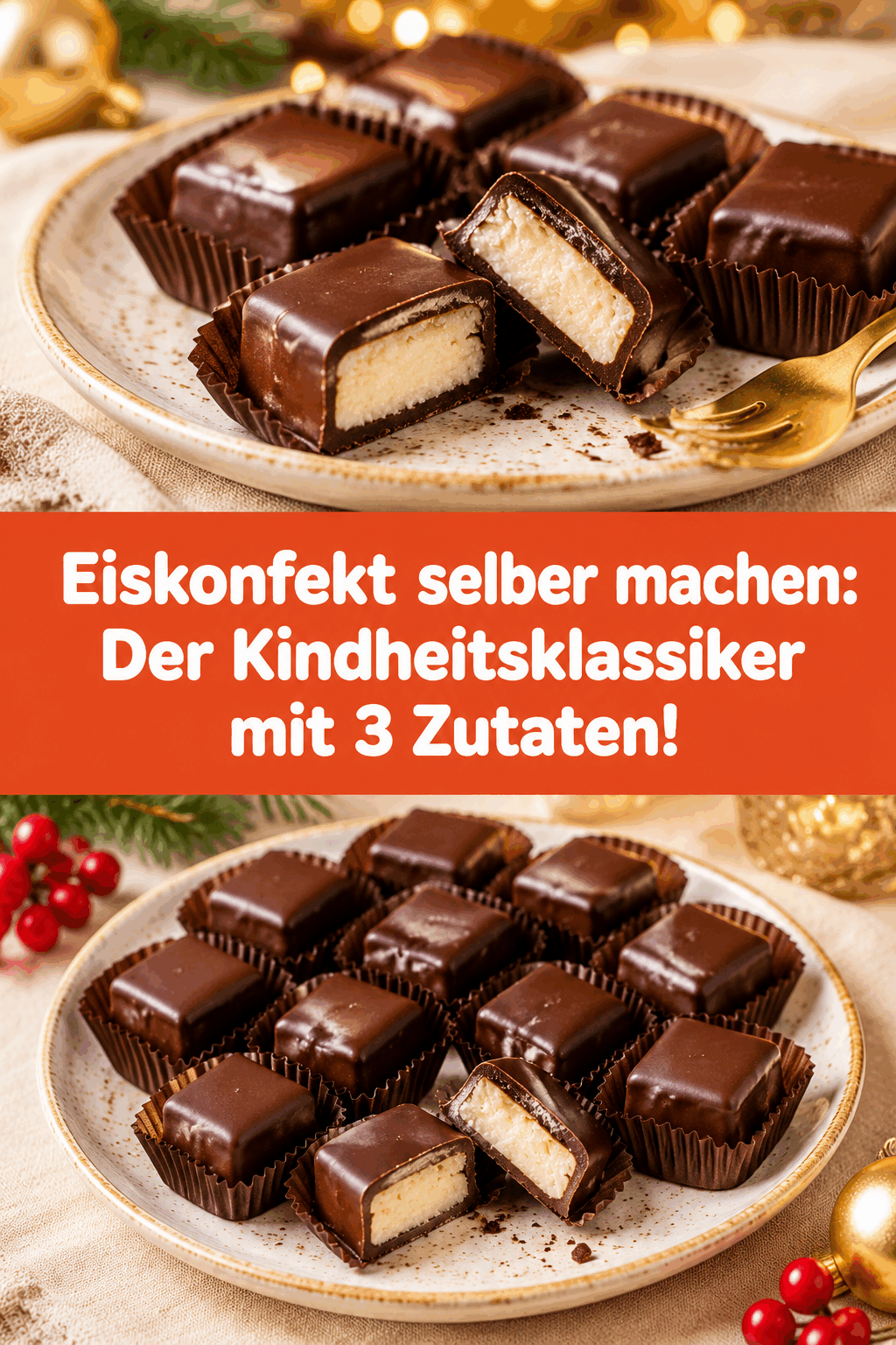 Eiskonfekt selber machen: Der Kindheitsklassiker mit 3 Zutaten!