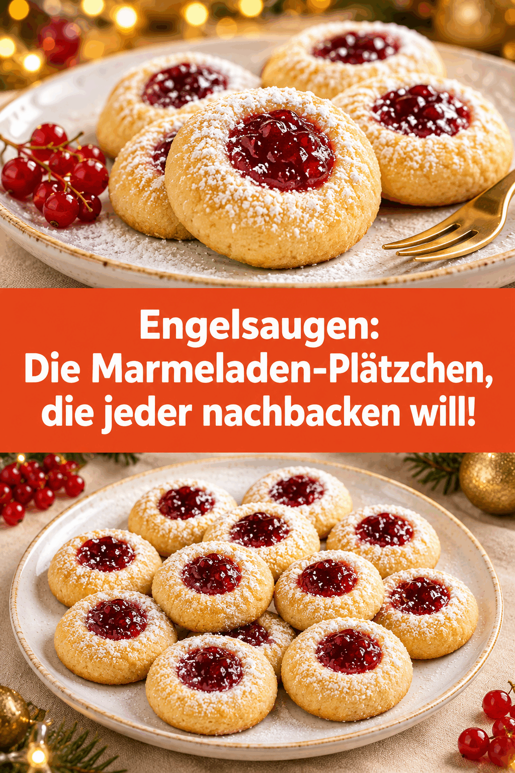 Engelsaugen: Die Marmeladen-Plätzchen, die jeder nachbacken will!