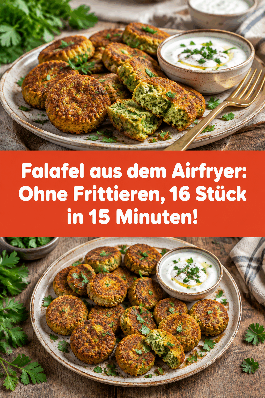 Falafel aus dem Airfryer: Ohne Frittieren, 16 Stück in 15 Minuten!