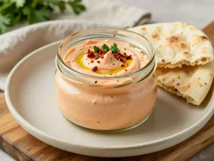 Feta-Creme mit Paprika: 400 g, würzig für Fladenbrot!