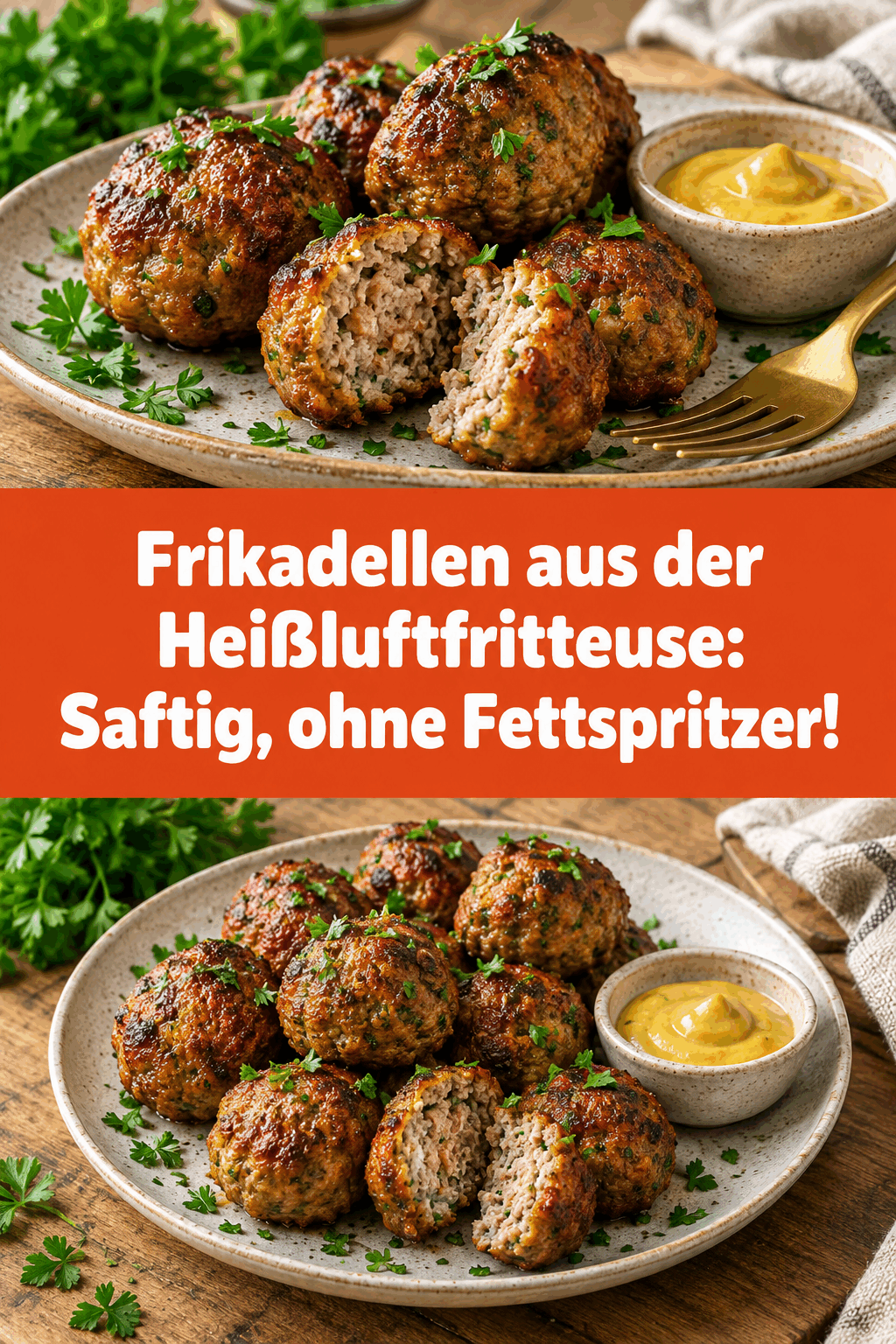 Frikadellen aus der Heißluftfritteuse: Saftig, ohne Fettspritzer!