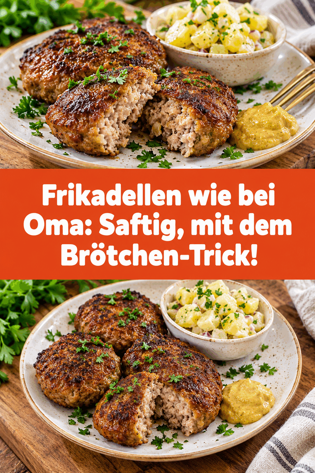 Frikadellen wie bei Oma: Saftig, mit dem Brötchen-Trick!