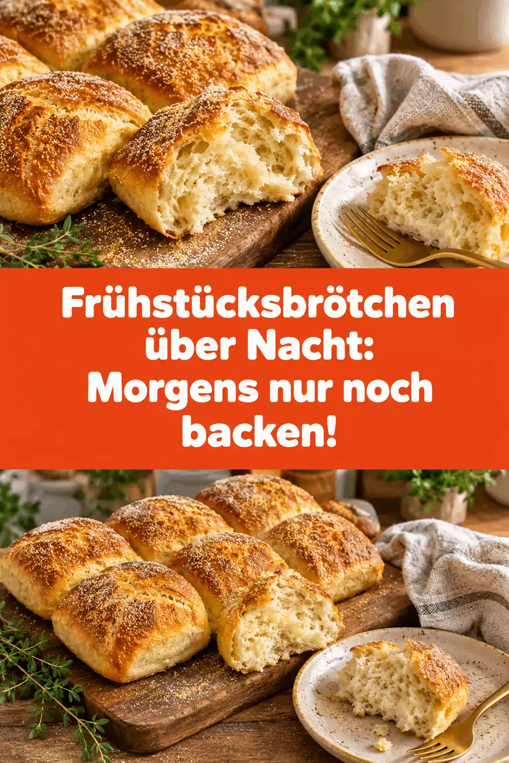 Frühstücksbrötchen über Nacht: Morgens nur noch backen!