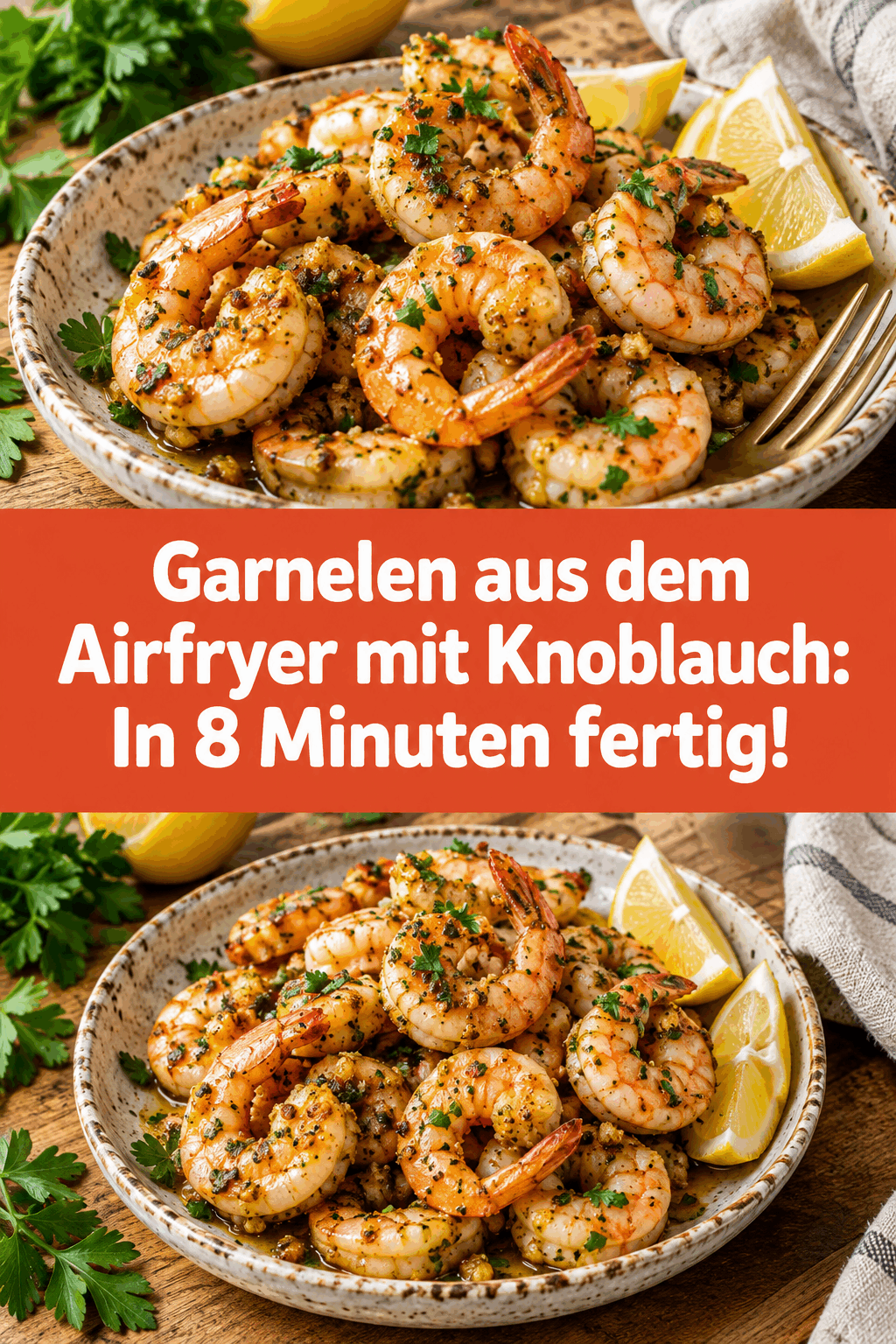 Garnelen aus dem Airfryer mit Knoblauch: In 8 Minuten fertig!