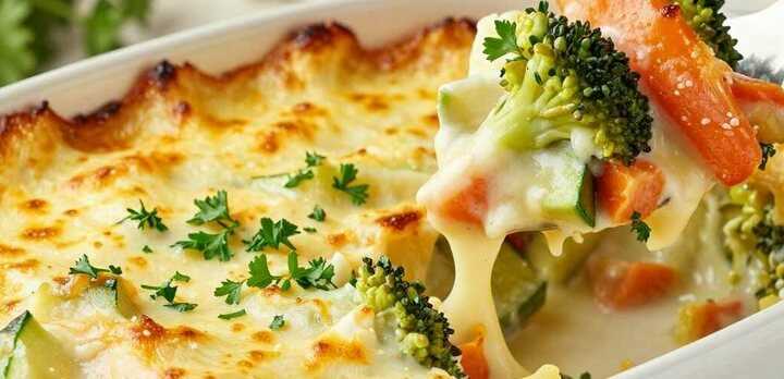 Gemüseauflauf mit Käse: Das Wohlfühlessen in 35 Minuten!