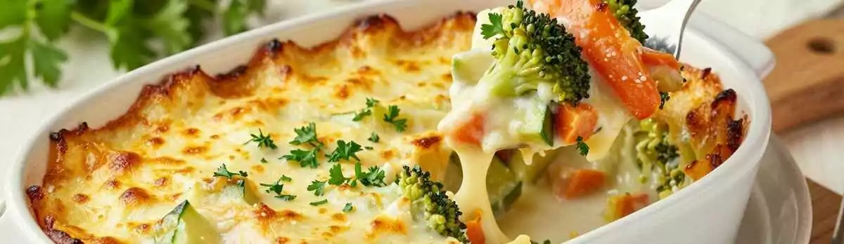 Gemüseauflauf mit Käse: Das Wohlfühlessen in 35 Minuten!
