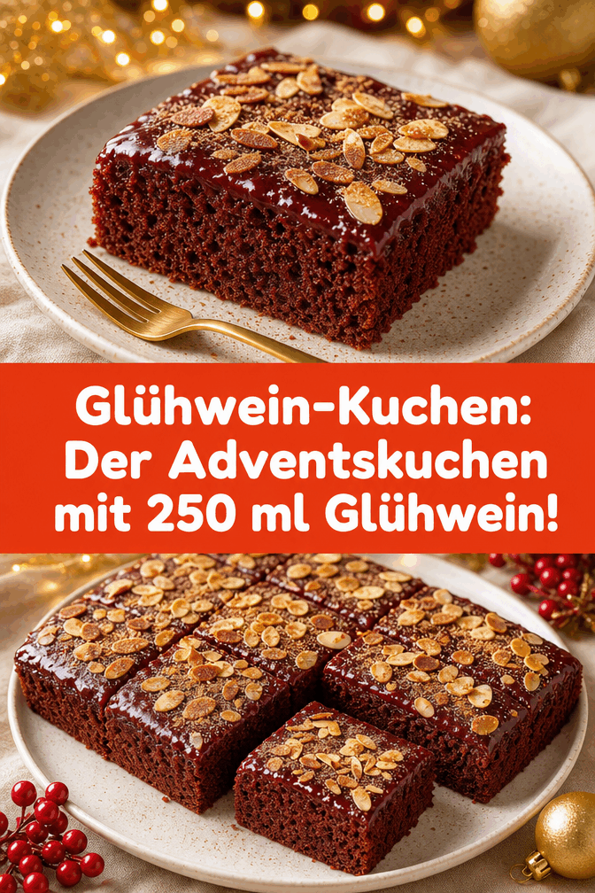 Glühwein-Kuchen: Der Adventskuchen mit 250 ml Glühwein!