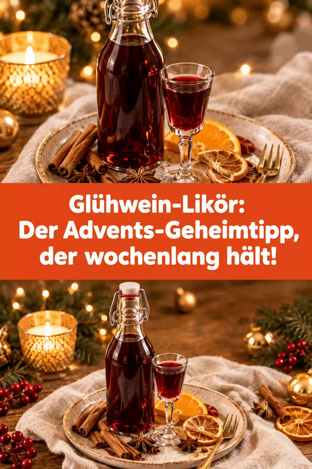 Glühwein-Likör: Der Advents-Geheimtipp, der wochenlang hält!