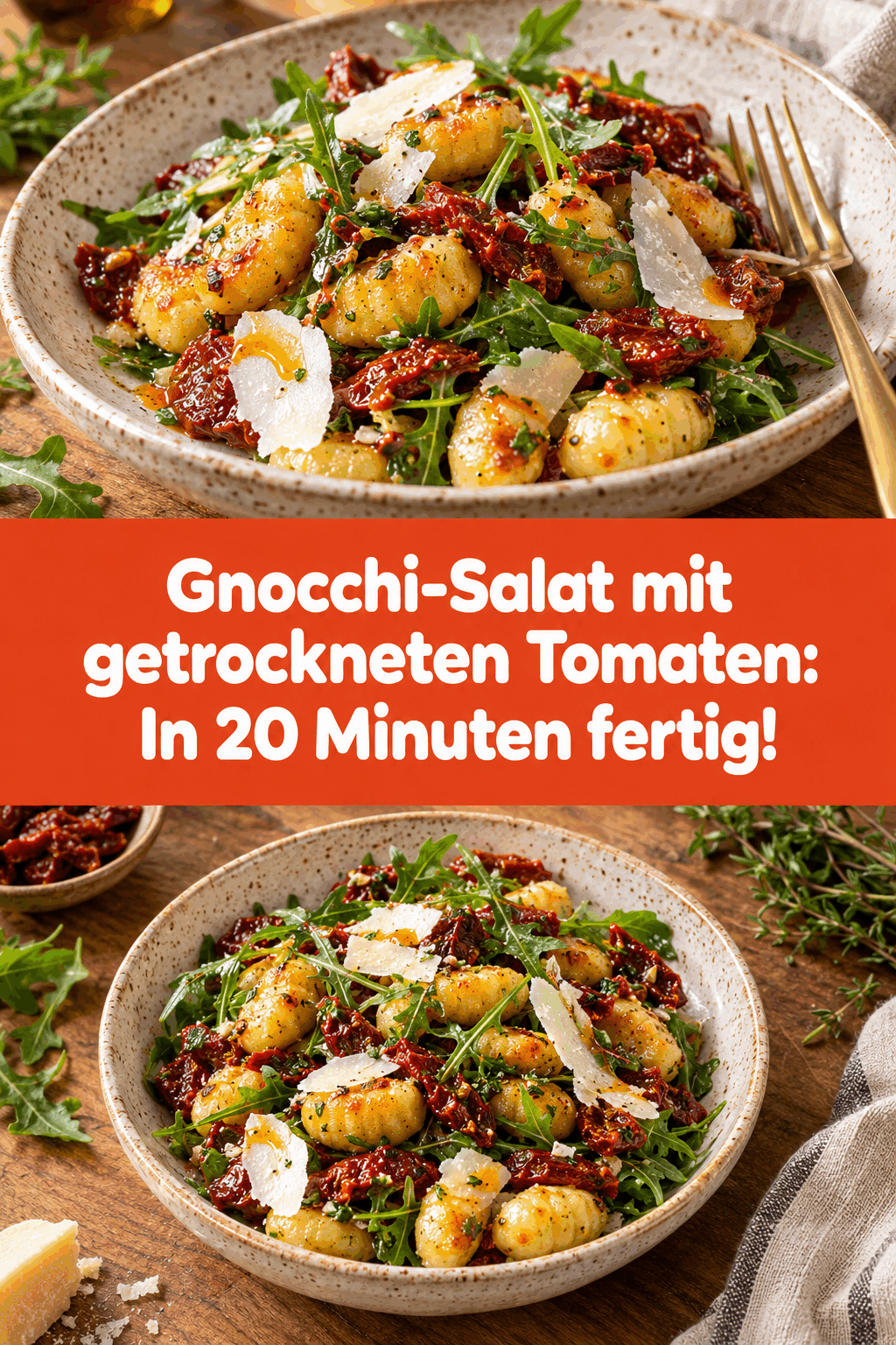 Gnocchi-Salat mit getrockneten Tomaten: In 20 Minuten fertig!