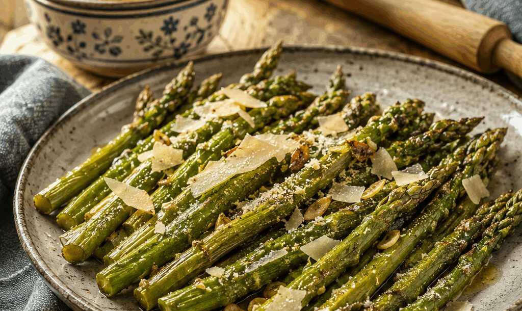 Grüner Spargel mit Parmesan aus dem Airfryer, das Soulfood für gemütliche Tage
