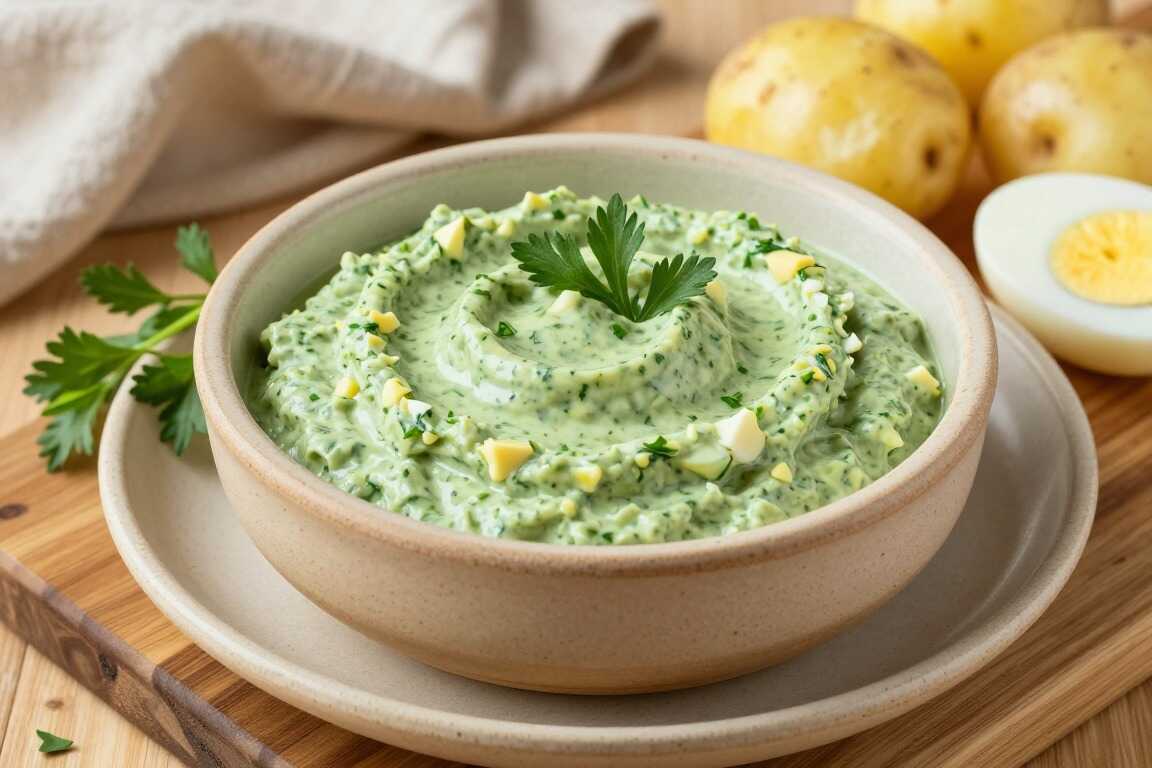 Grüne-Soße-Dip nach Frankfurter Art: 500 g, sieben Kräuter!