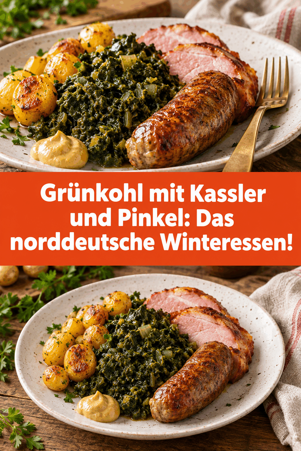 Grünkohl mit Kassler und Pinkel: Das norddeutsche Winteressen!
