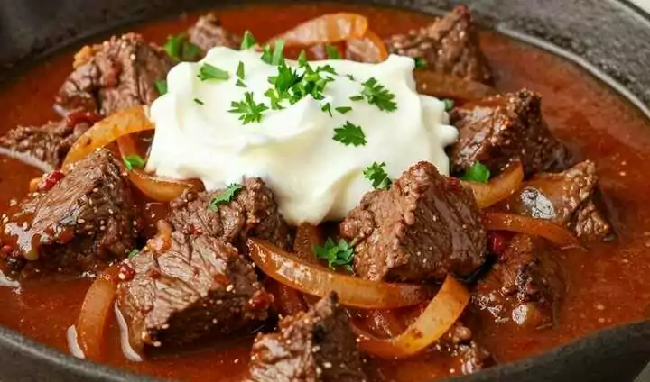 Gulasch wie bei Oma: Zart, dunkel und mit dem einen Geheimnis!