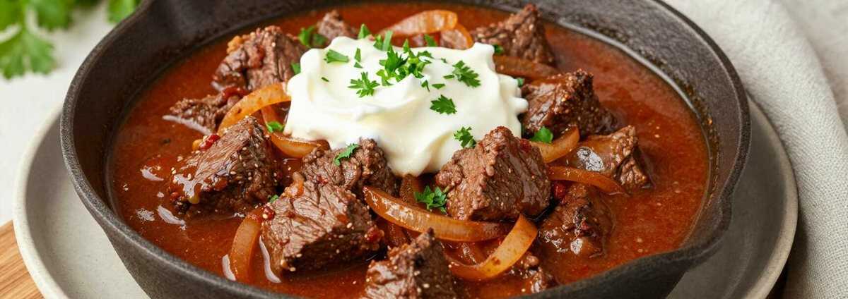 Gulasch wie bei Oma: Zart, dunkel und mit dem einen Geheimnis!