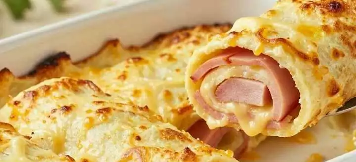 Herzhafter Pfannkuchen-Auflauf: Mit Schinken und Käse, in 30 Minuten!