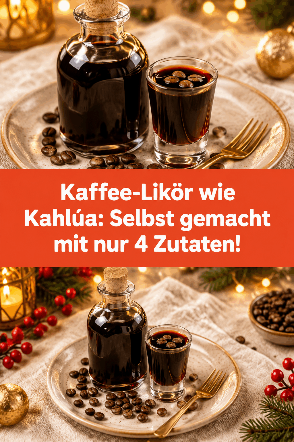Kaffee-Likör wie Kahlúa: Selbst gemacht mit nur 4 Zutaten!