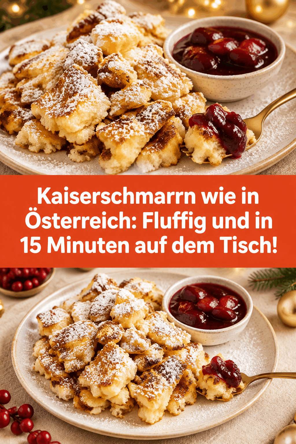Kaiserschmarrn wie in Österreich: Fluffig und in 15 Minuten auf dem Tisch!
