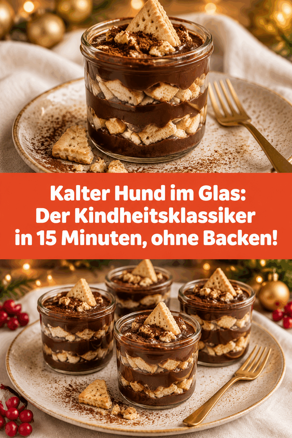 Kalter Hund im Glas: Der Kindheitsklassiker in 15 Minuten, ohne Backen!