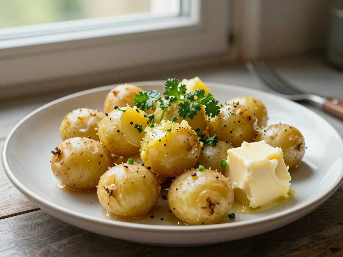 Kartoffel-Knoblauch-Butter zum Grillen – in 20 Minuten auf dem Tisch – während der Zubereitung