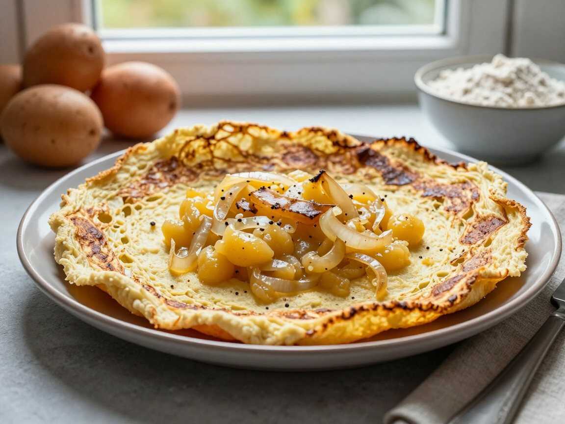 Kartoffel-Reibekuchen mit Apfelmus wie vom Weihnachtsmarkt – Kinder lieben dieses Rezept – während der Zubereitung