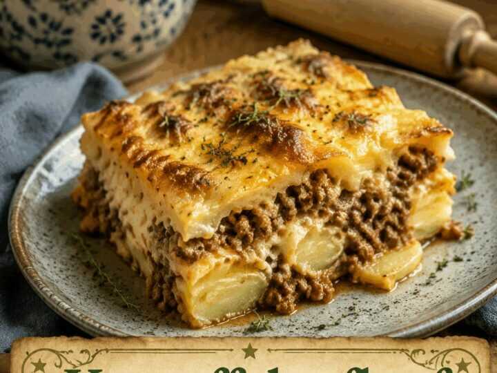 Kartoffelauflauf mit Hackfleisch: das schnelle Abendessen für stressige Tage