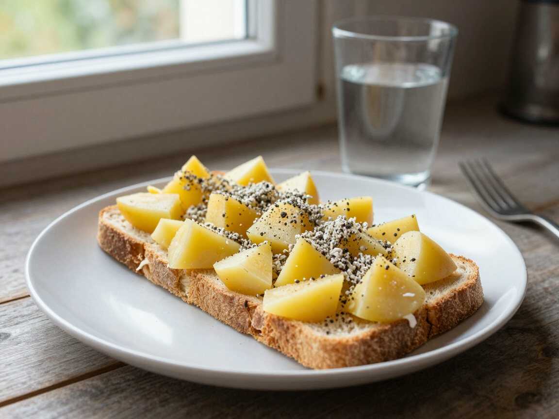 Kartoffelbrot saftig und lange frisch – perfekt, wenn spontan Besuch kommt – während der Zubereitung