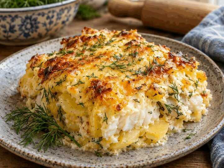 Kartoffel-Fischauflauf mit Dill – perfekt fürs Meal Prep am Sonntag