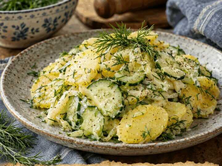 Kartoffel-Gurken-Salat mit Dill – perfekt zum Vorkochen für die ganze Woche