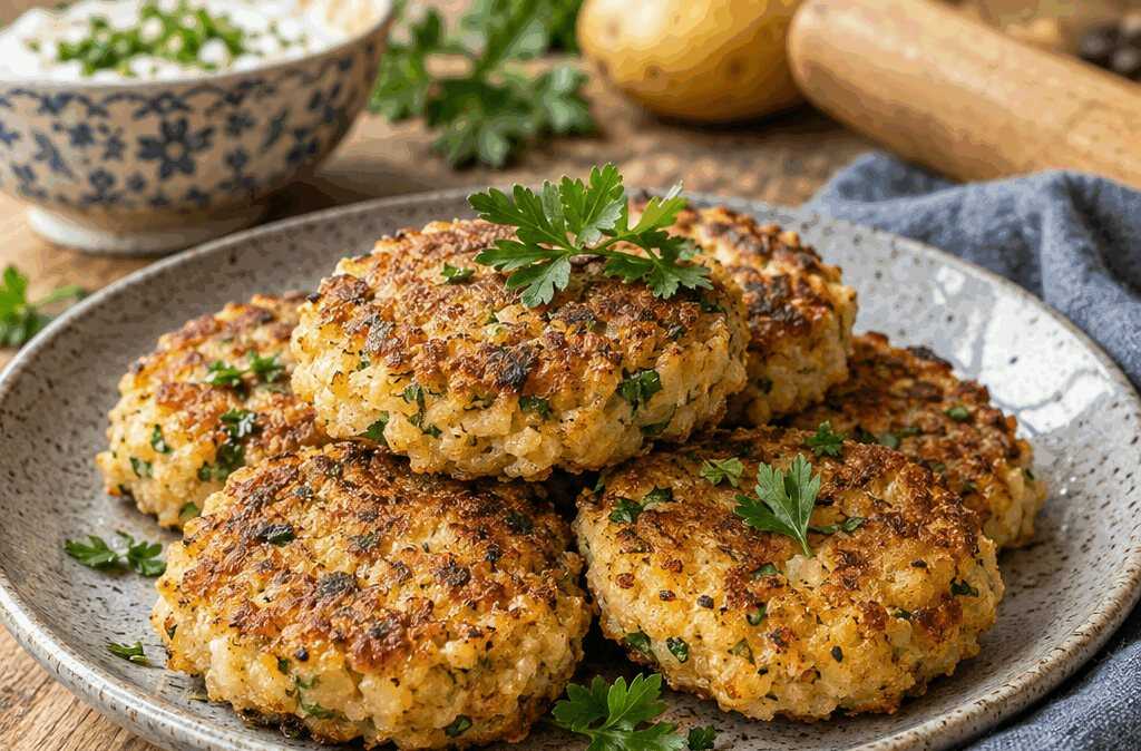 Kartoffel-Haferflocken-Bratlinge – das Beilagen-Rezept, nach dem alle fragen