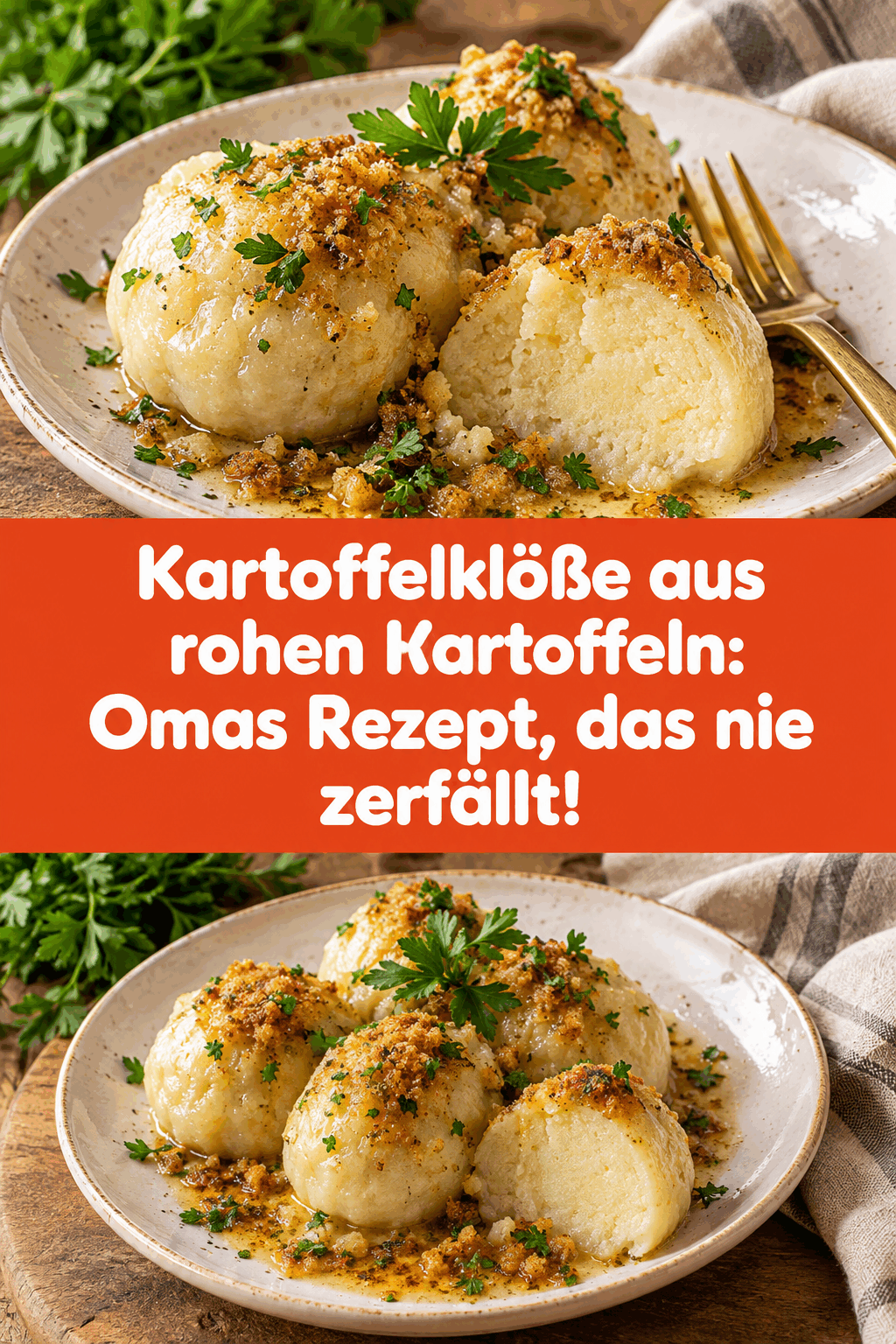Kartoffelklöße aus rohen Kartoffeln: Omas Rezept, das nie zerfällt!